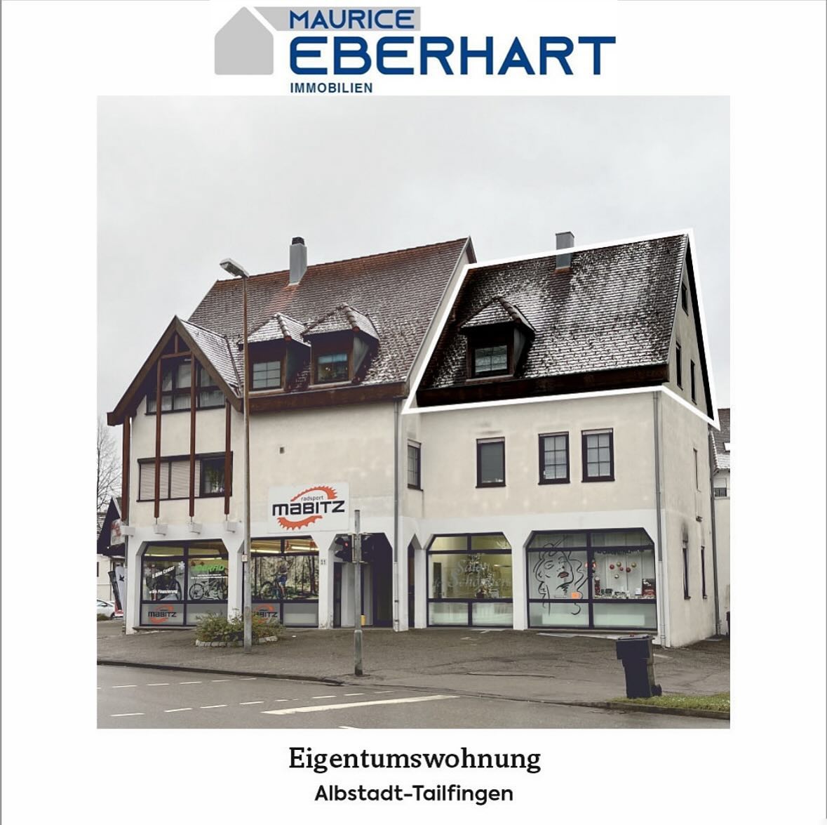 Außenansicht des Gebäudes mit Eigentumswohnung in Albstadt-Tailfingen